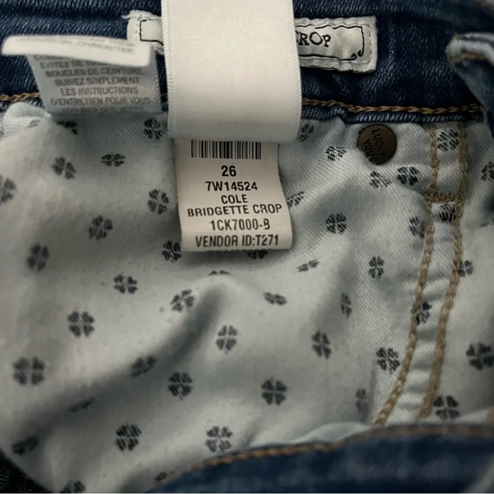 Lucky Brand Bridgette Button Fly Crop Skinny Jeans, Sz 2/26 - Picture 14 of 16